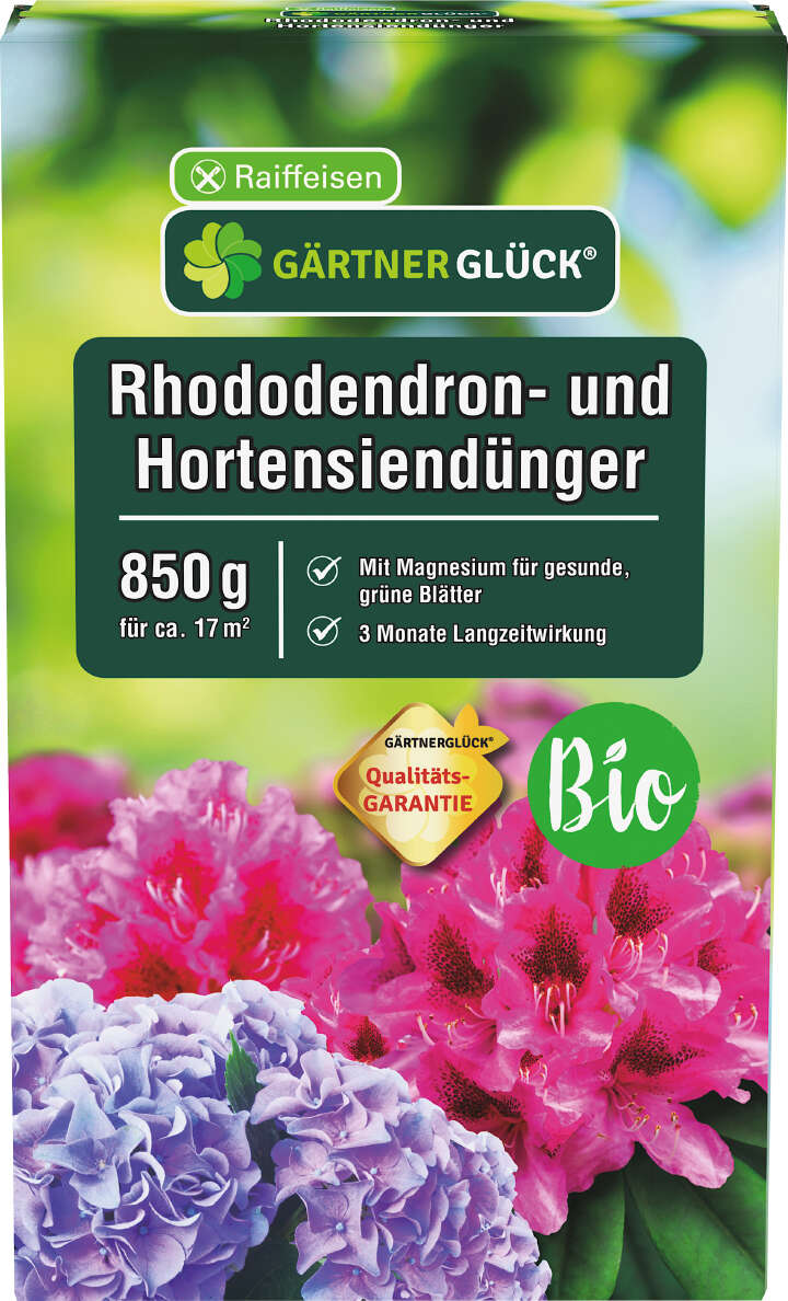 GÄRTNERGLÜCK Bio Rhododendron- und Hortensiendünger
